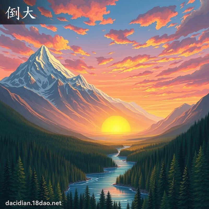 倒大 - 國語大辭典配圖