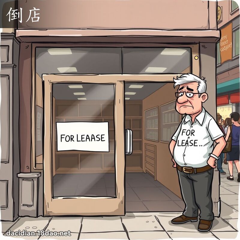 倒店 - 国语大辞典配图