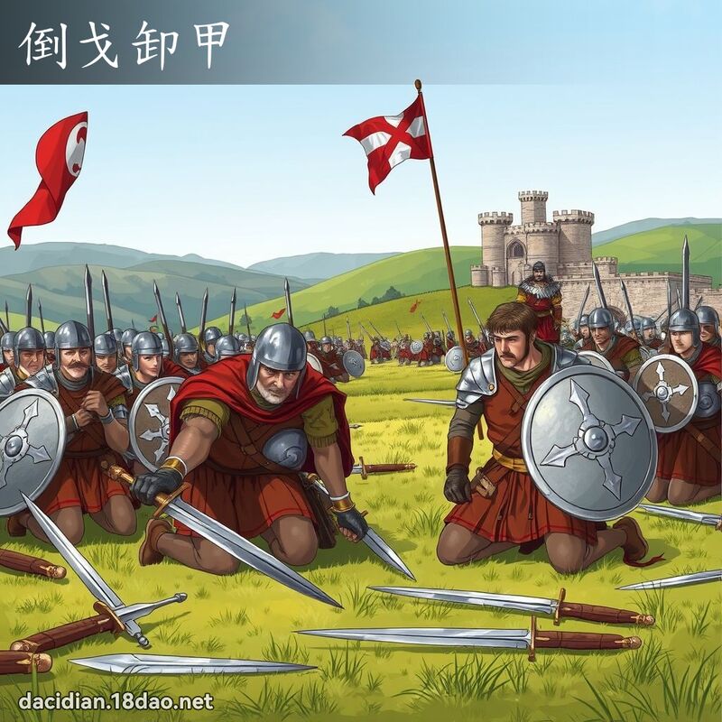 倒戈卸甲 - 国语大辞典配图