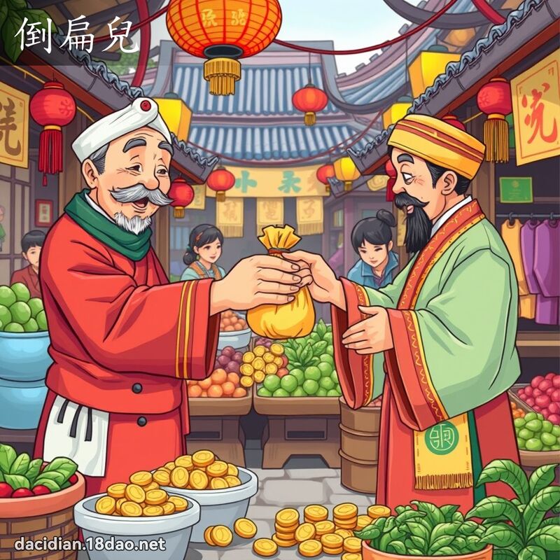 倒扁兒 - 國語大辭典配圖
