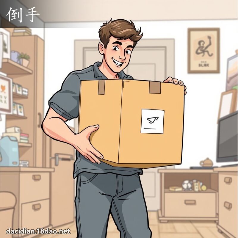 倒手 - 國語大辭典配圖