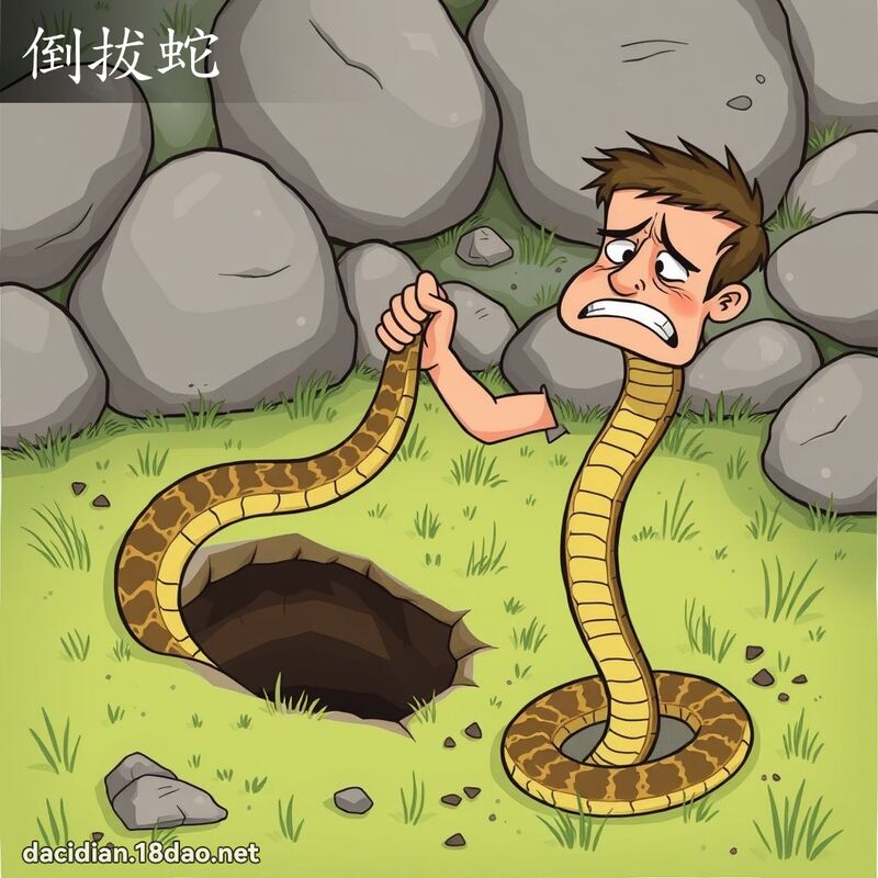 倒拔蛇 - 国语大辞典配图