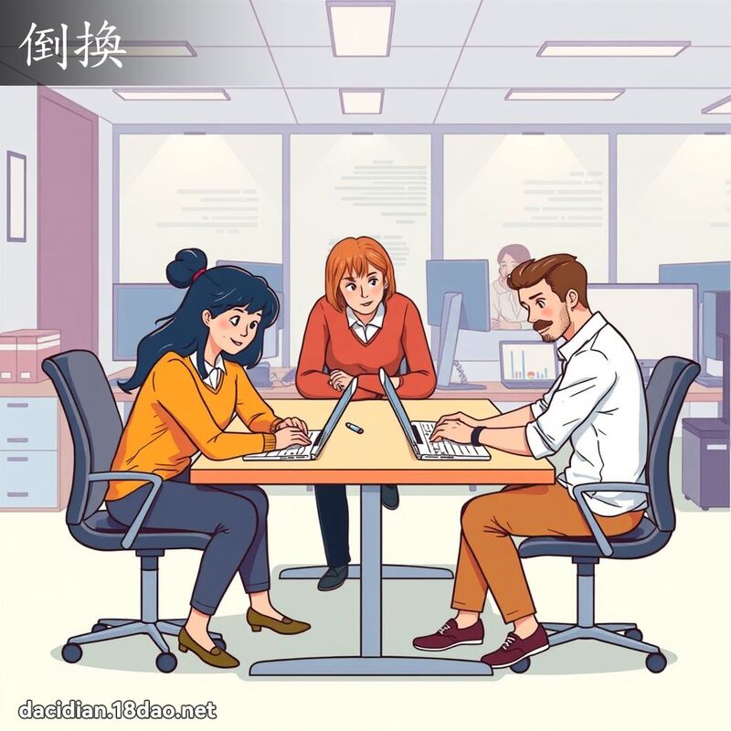 倒换 - 国语大辞典配图