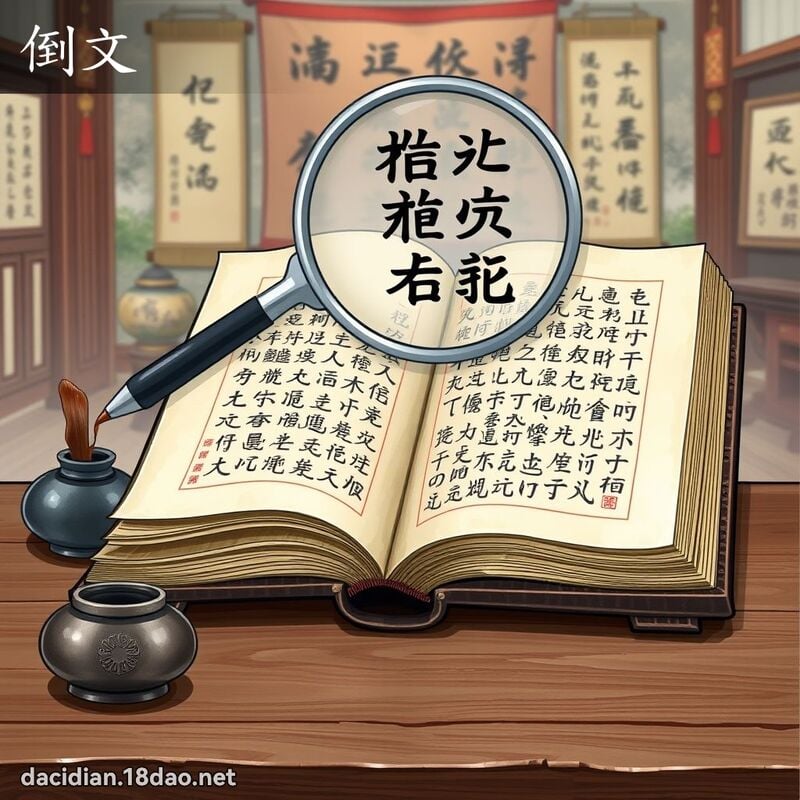 倒文 - 国语大辞典配图
