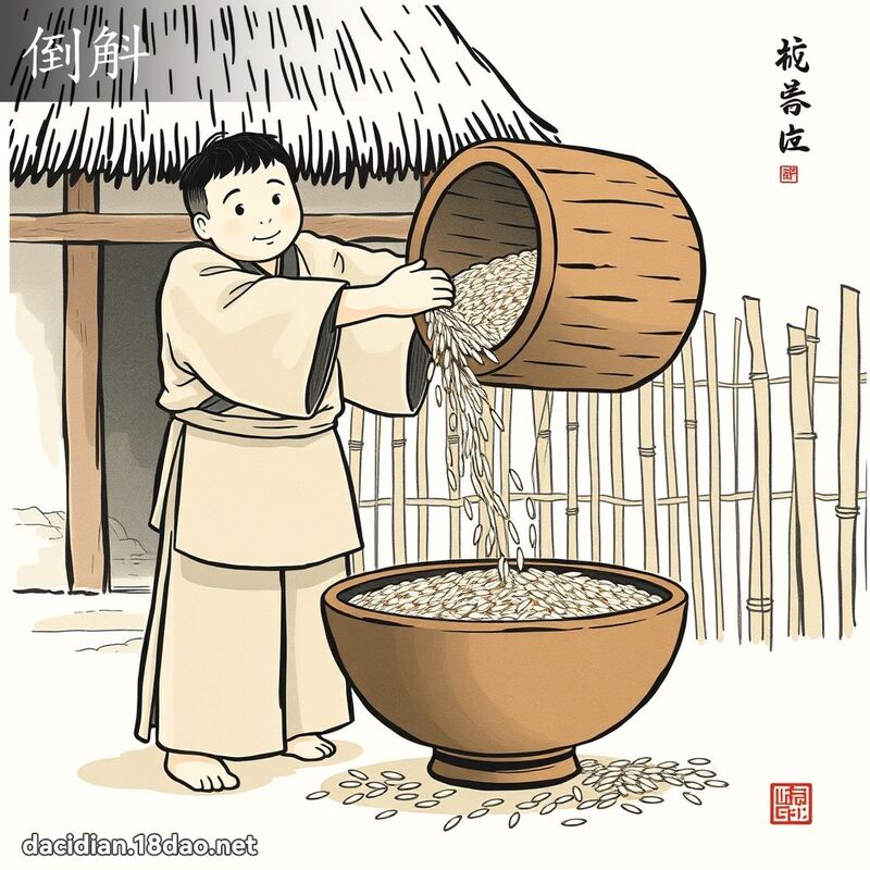倒斛 - 國語大辭典配圖