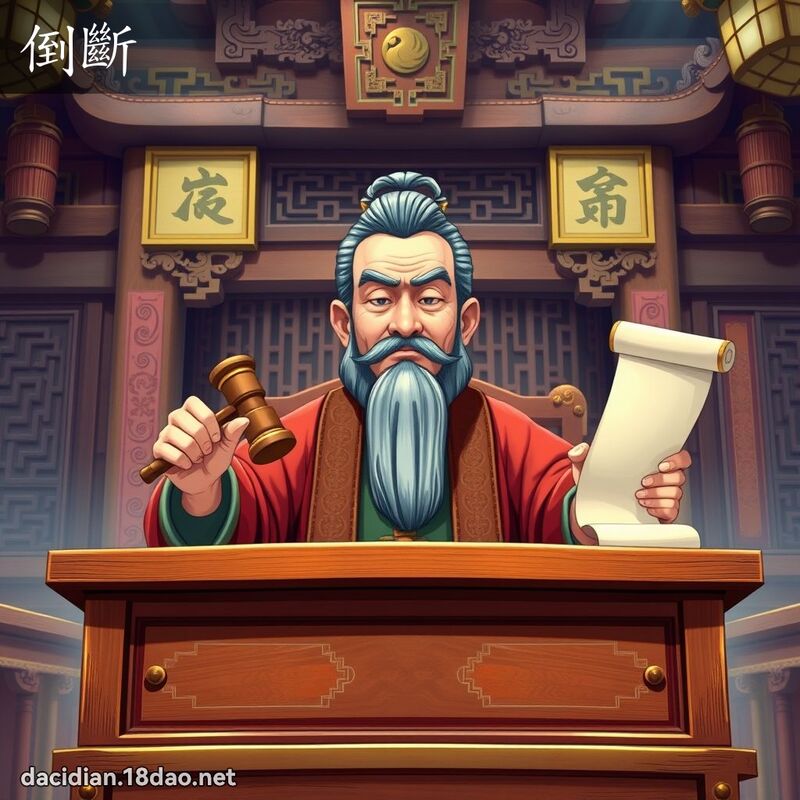倒斷 - 國語大辭典配圖