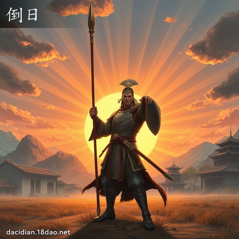 倒日 - 国语大辞典配图