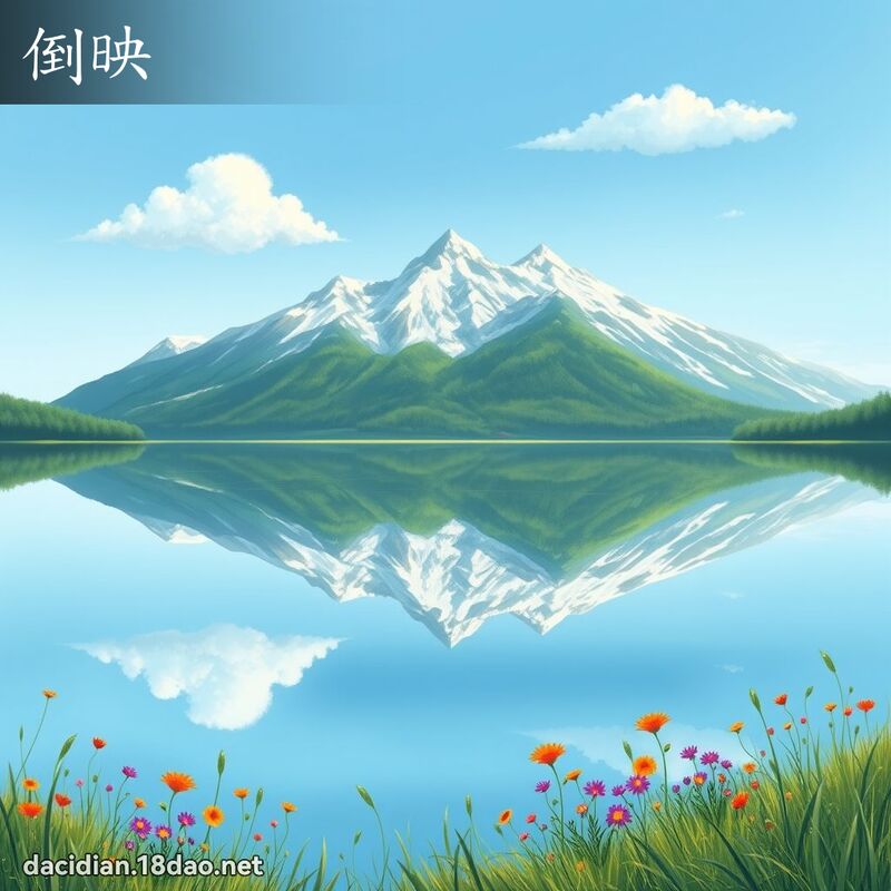倒映 - 国语大辞典配图