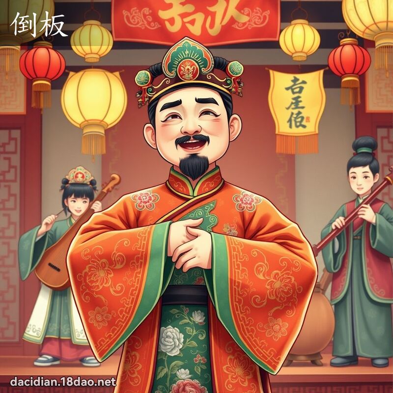 倒板 - 国语大辞典配图
