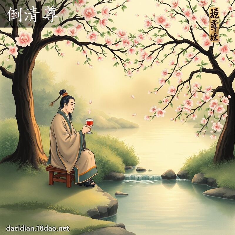 倒清尊 - 國語大辭典配圖