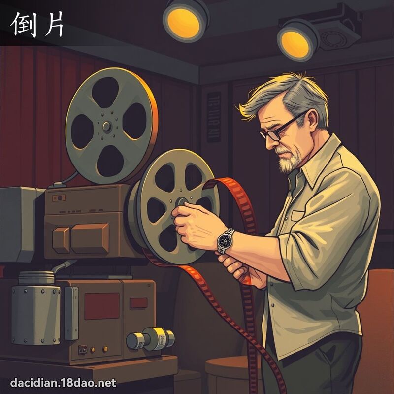 倒片 - 国语大辞典配图
