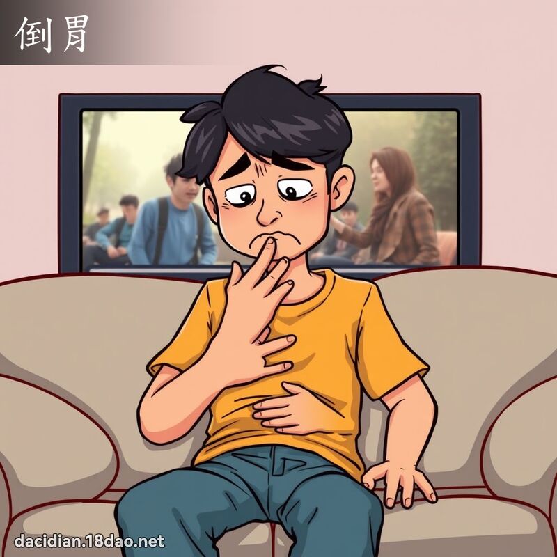 倒胃 - 國語大辭典配圖