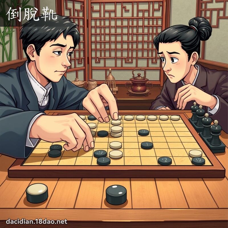 倒脱靴 - 国语大辞典配图