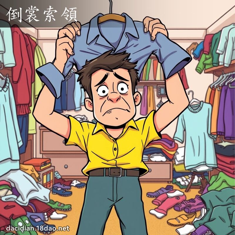 倒裳索領 - 國語大辭典配圖