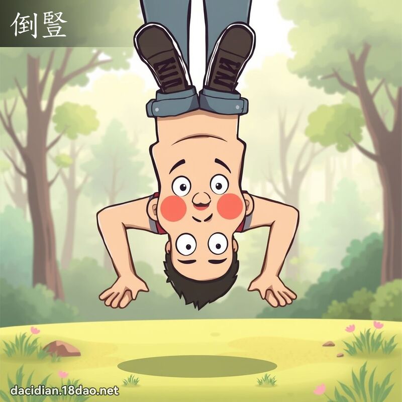 倒豎 - 國語大辭典配圖