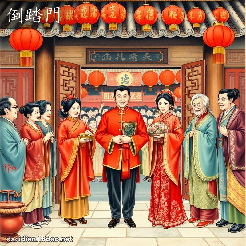 倒踏門 - 國語大辭典配圖