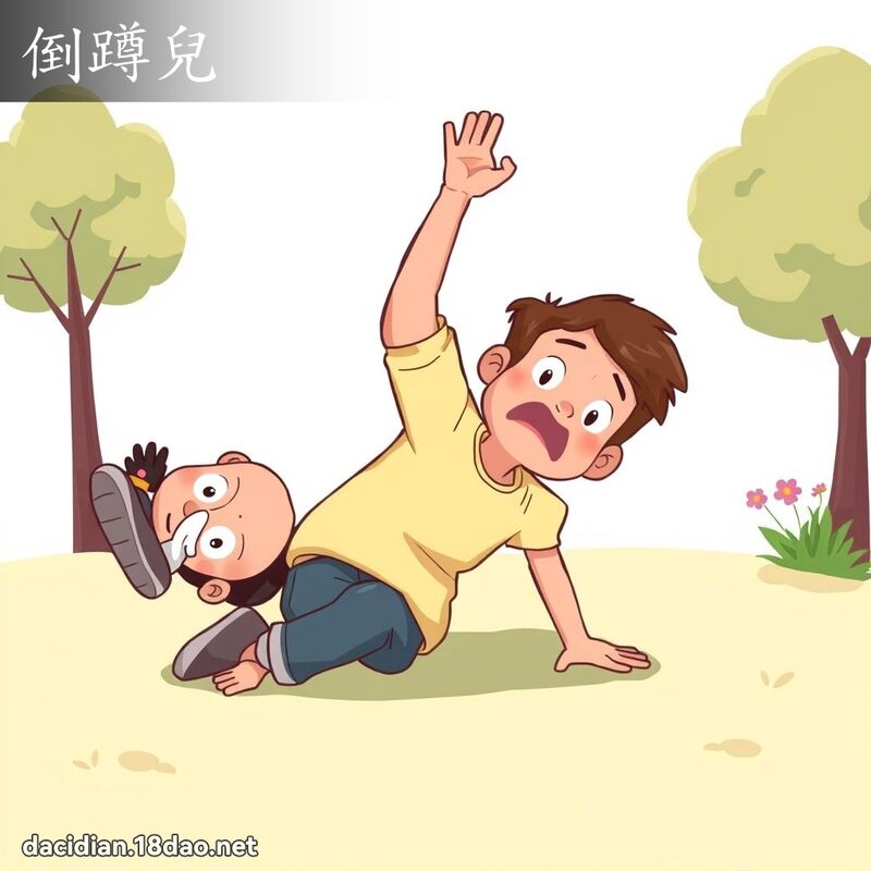 倒蹲儿 - 国语大辞典配图