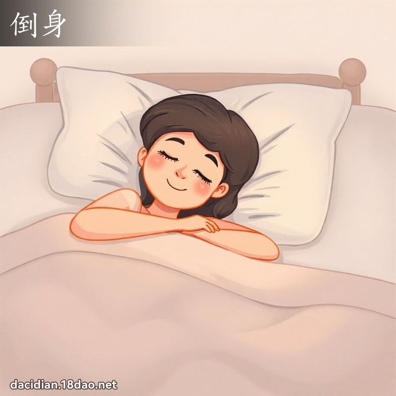倒身 - 國語大辭典配圖