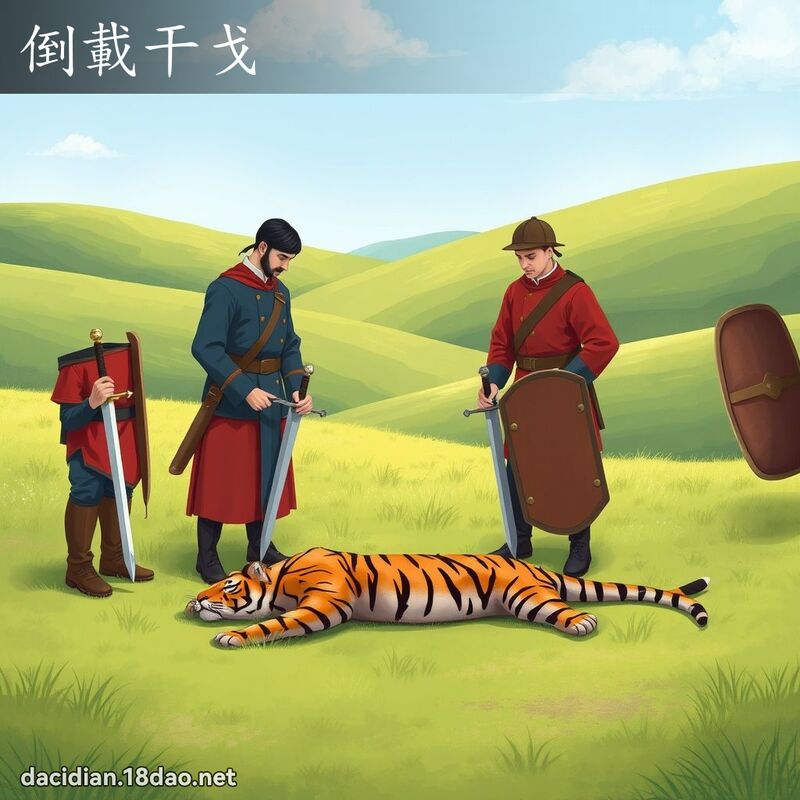倒載干戈 - 國語大辭典配圖
