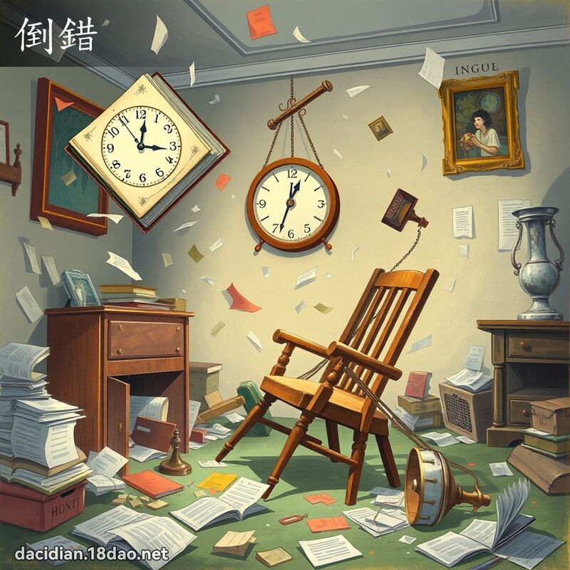 倒錯 - 國語大辭典配圖