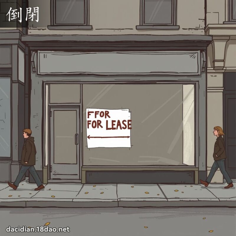倒閉 - 國語大辭典配圖