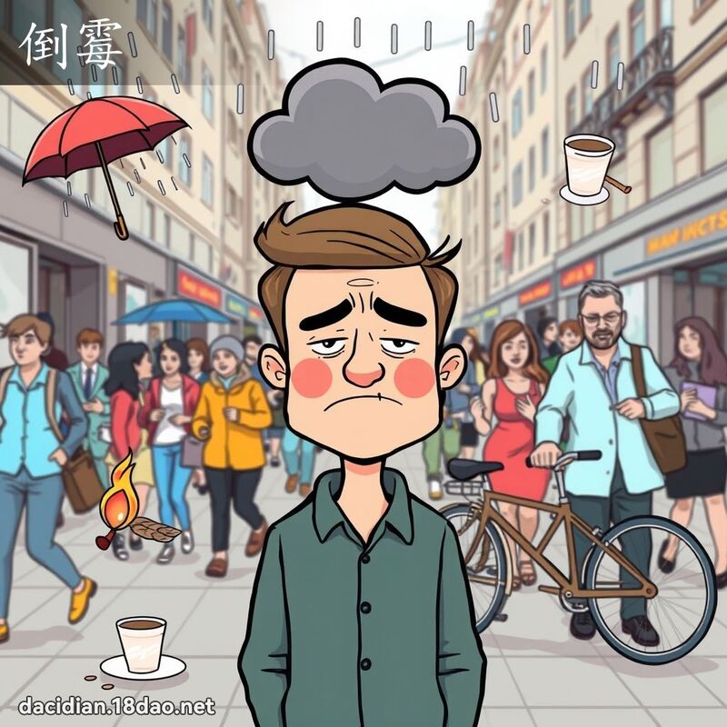 倒霉 - 国语大辞典配图