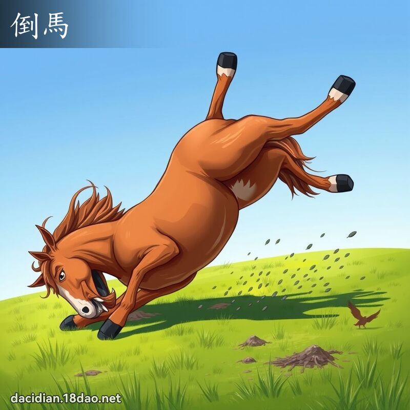 倒馬 - 國語大辭典配圖