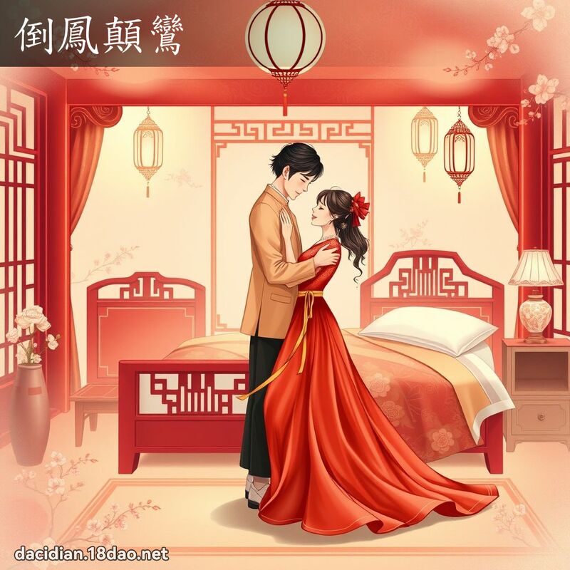 倒鳳顛鸞 - 國語大辭典配圖