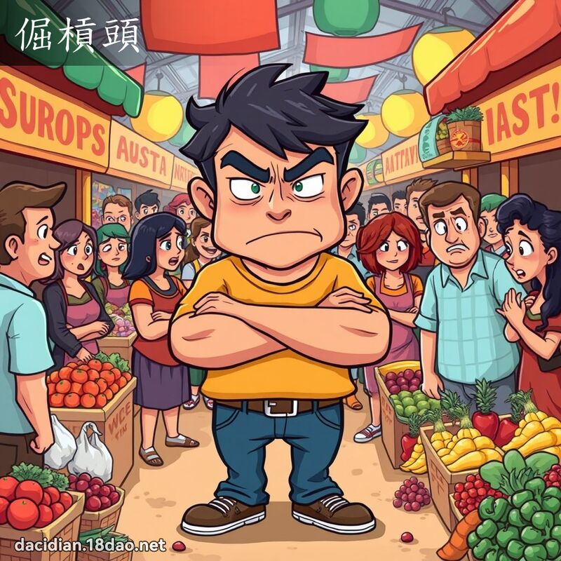 倔槓头 - 国语大辞典配图