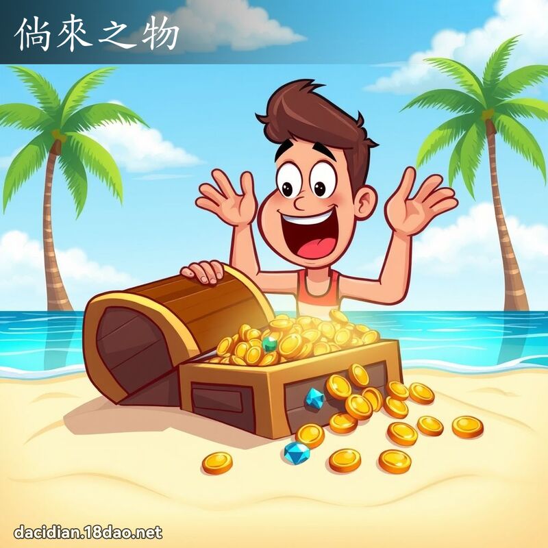 倘来之物 - 国语大辞典配图