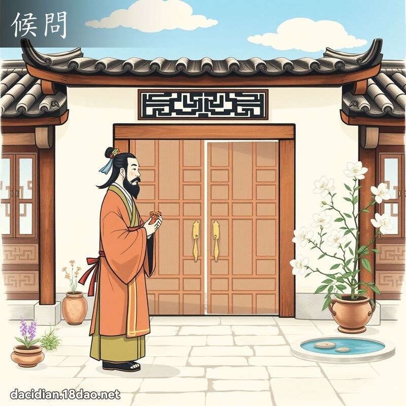 候问 - 国语大辞典配图