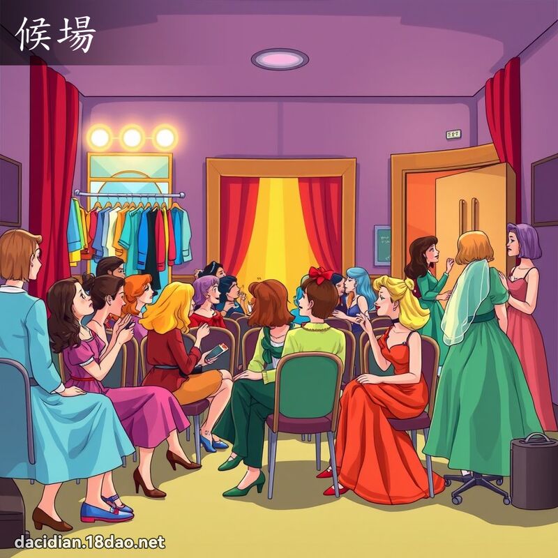 候場 - 國語大辭典配圖