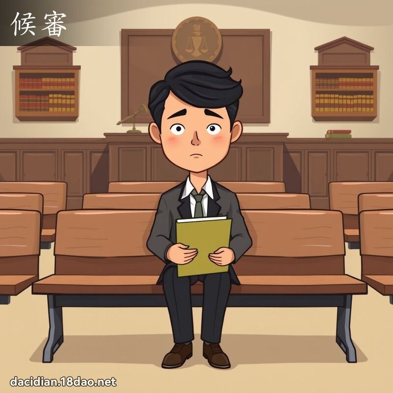 候審 - 國語大辭典配圖
