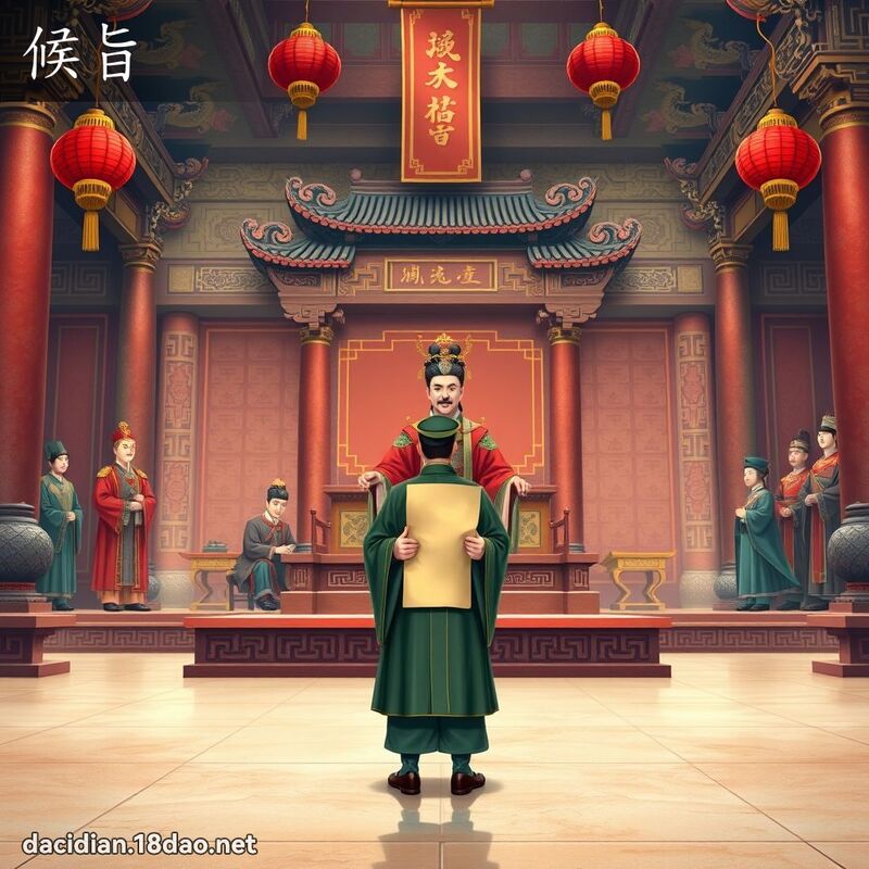 候旨 - 國語大辭典配圖