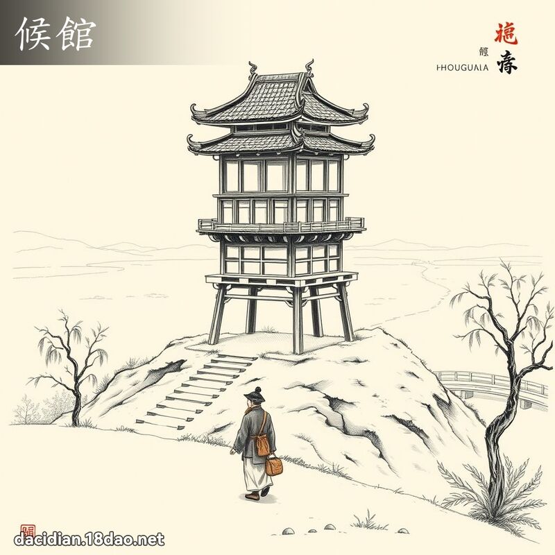 候馆 - 国语大辞典配图