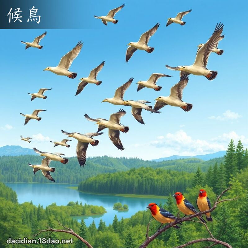 候鳥 - 國語大辭典配圖