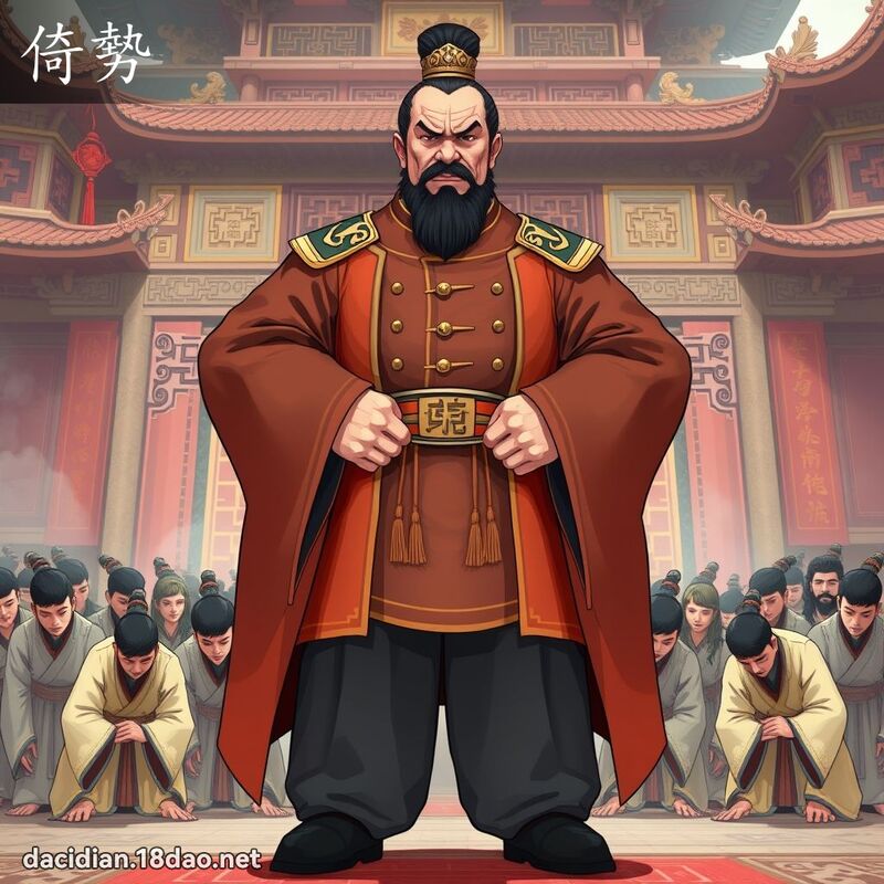 倚勢 - 國語大辭典配圖