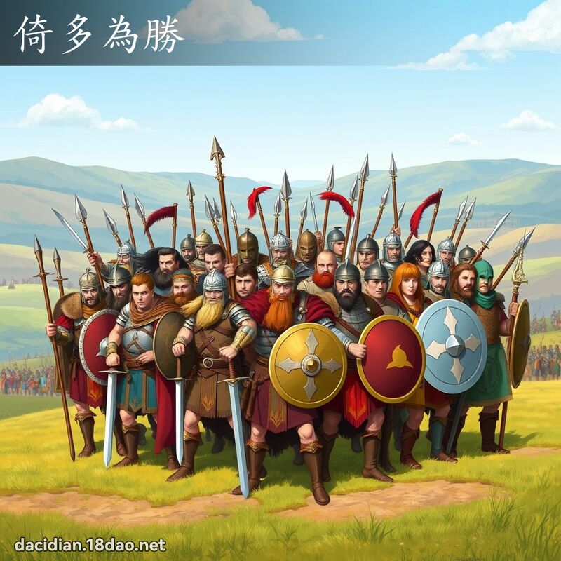 倚多為勝 - 國語大辭典配圖