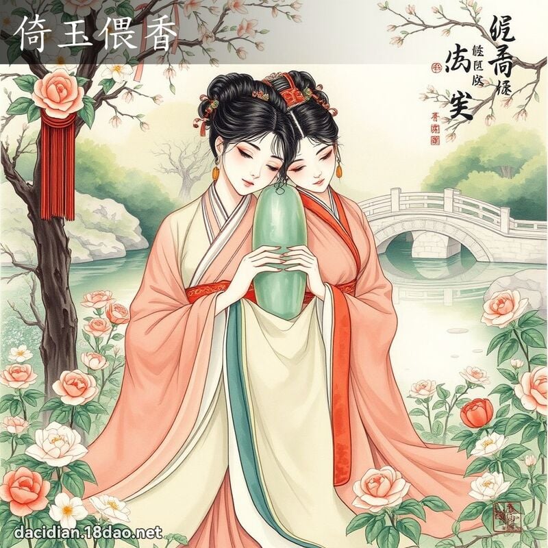 倚玉偎香 - 国语大辞典配图
