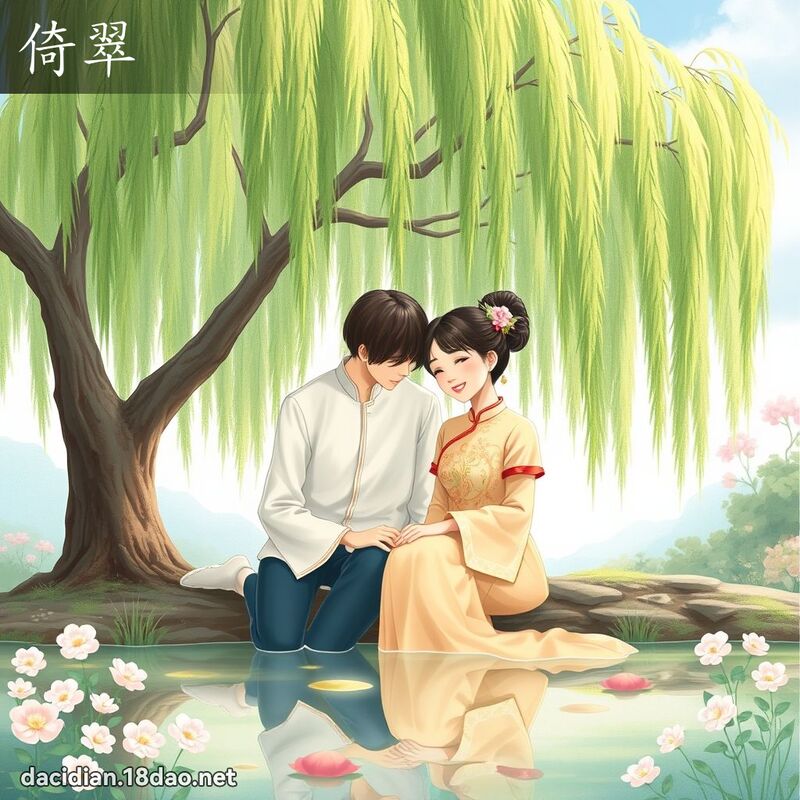 倚翠 - 国语大辞典配图