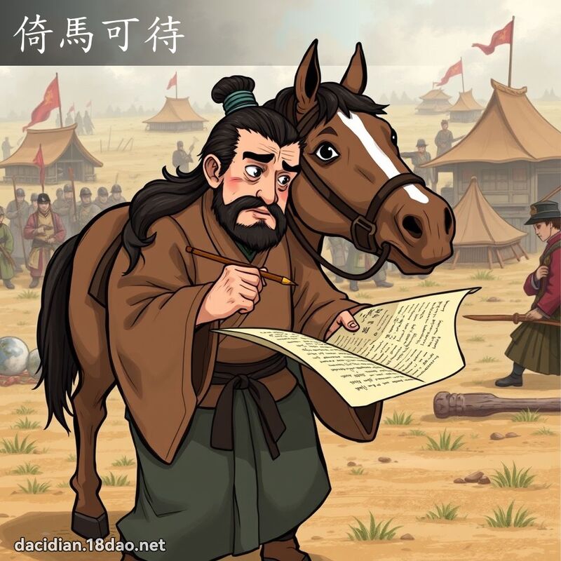 倚马可待 - 国语大辞典配图