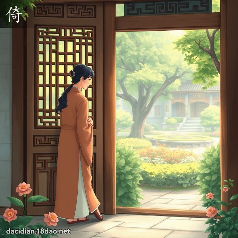 倚 - 國語大辭典配圖