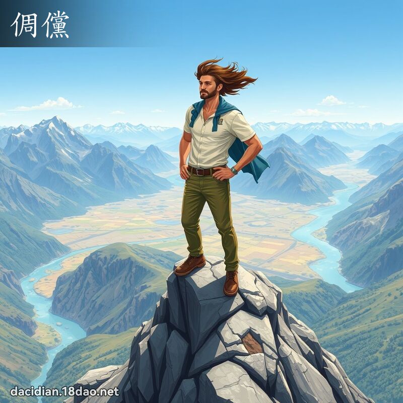 倜儻 - 國語大辭典配圖