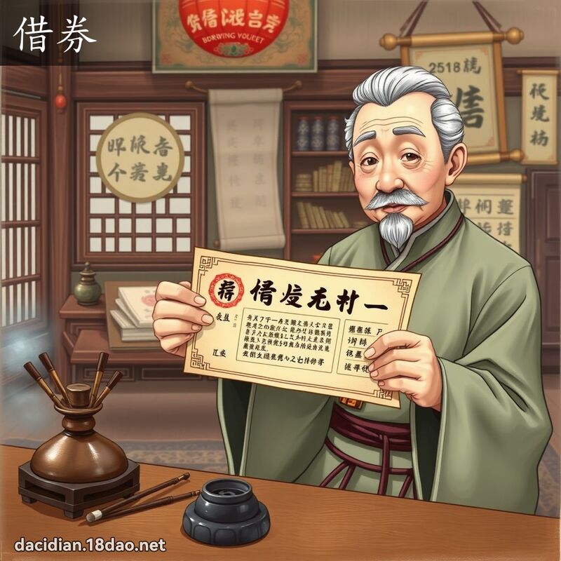 借券 - 國語大辭典配圖