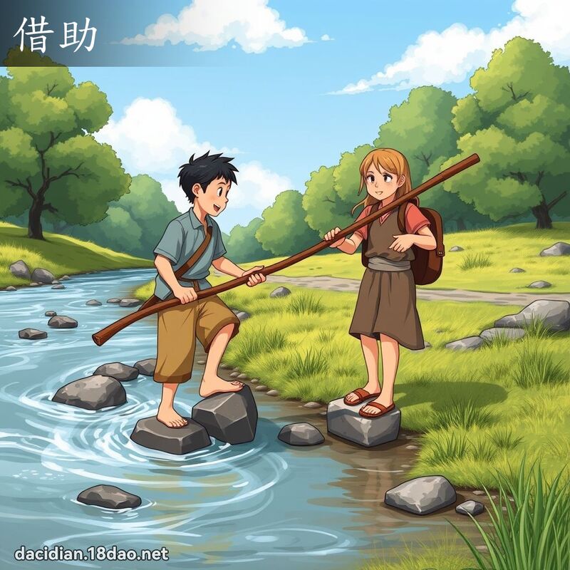 借助 - 國語大辭典配圖