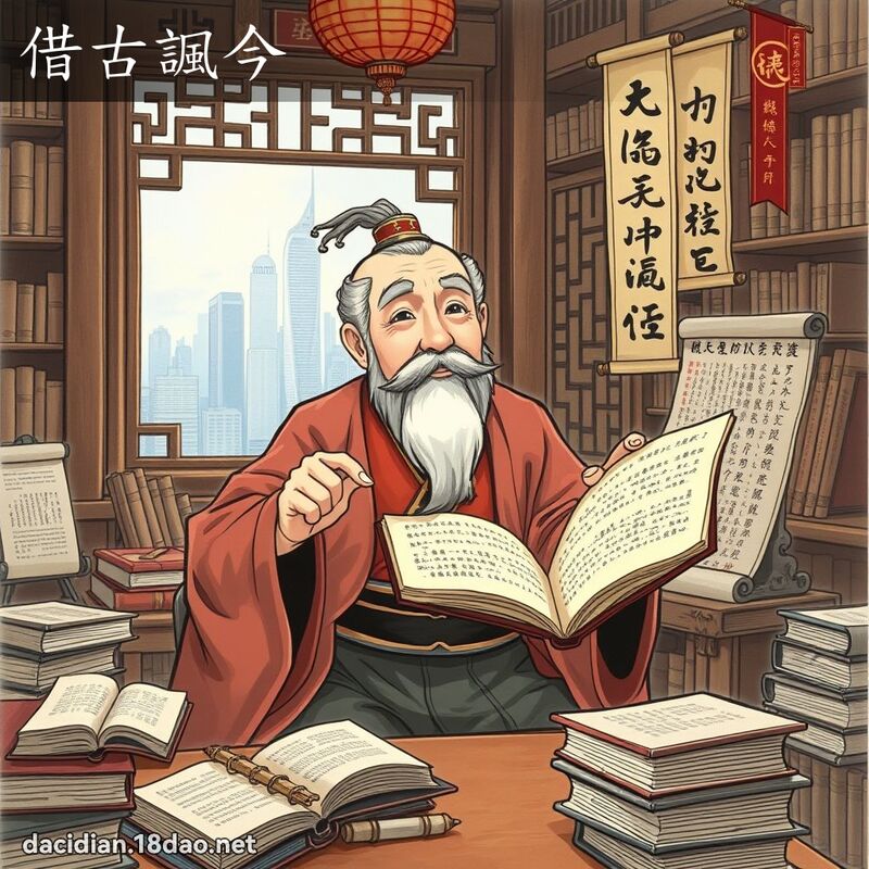 借古讽今 - 国语大辞典配图