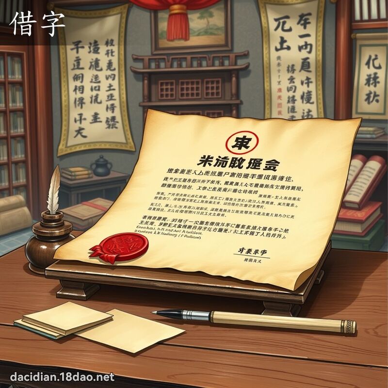 借字 - 国语大辞典配图