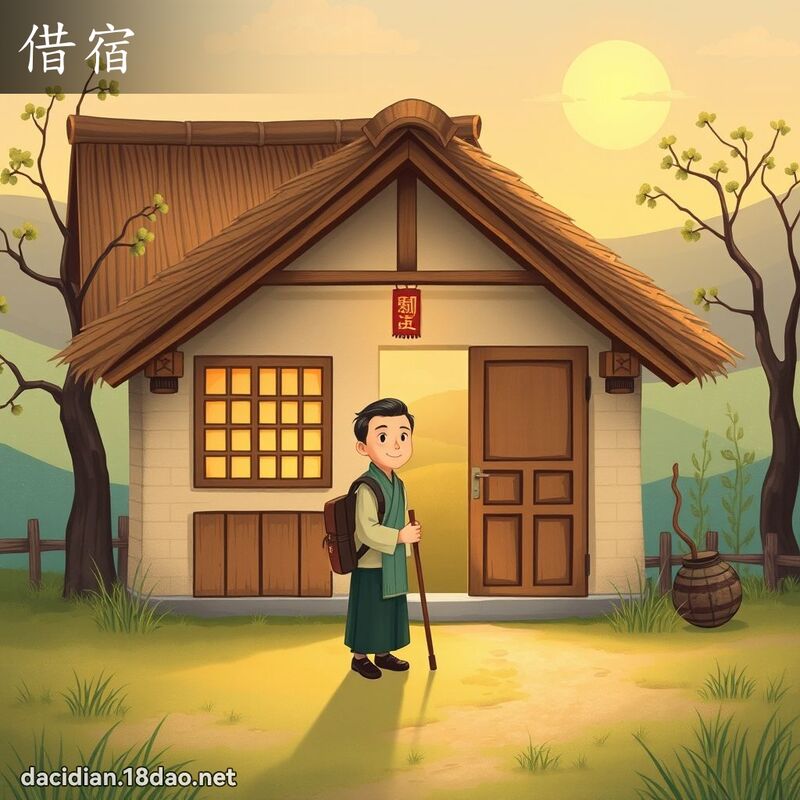 借宿 - 國語大辭典配圖