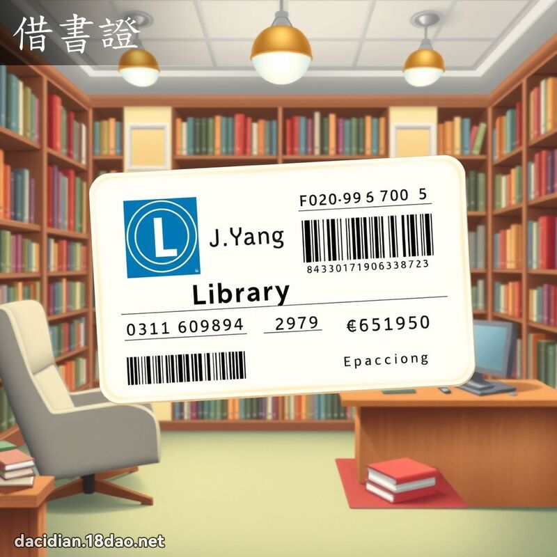 借書證 - 國語大辭典配圖