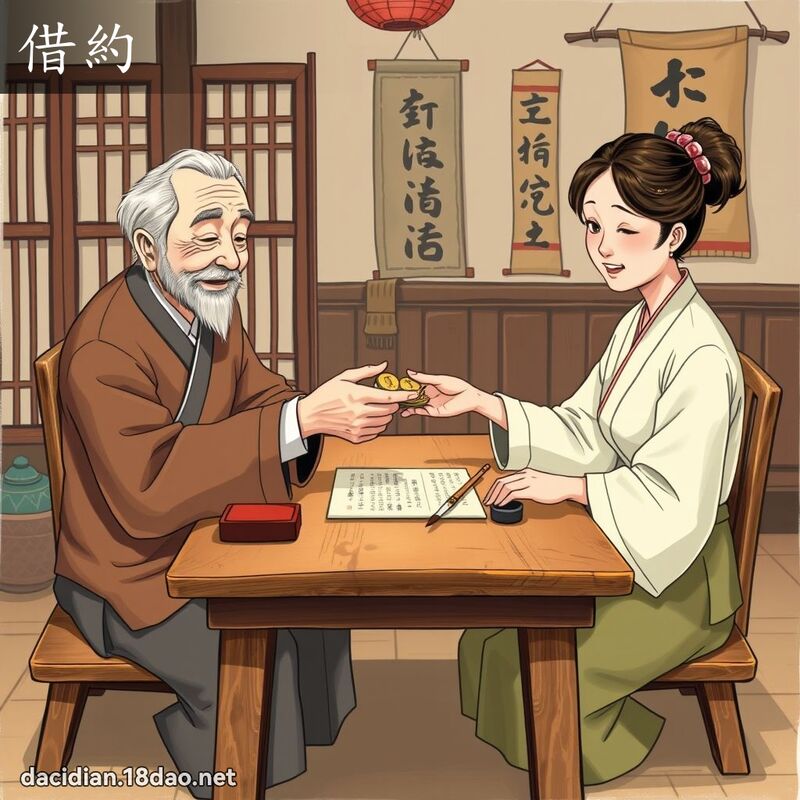 借約 - 國語大辭典配圖